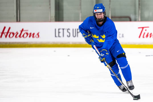 Nathalie Lidman  of Sweden at a practice session