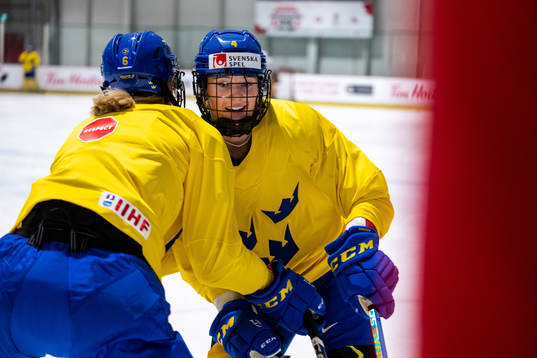 Linnéa Andersson of Sweden at a practice session