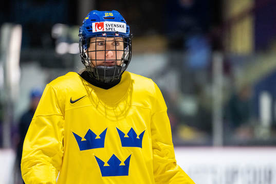 Hanna Olsson of Sweden at a practice session