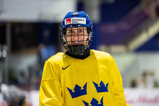Hanna Olsson of Sweden at a practice session