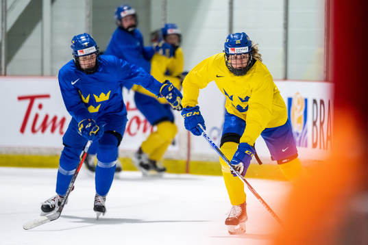 Hanna Olsson of Sweden at a practice session