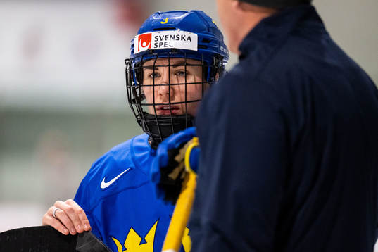 Anna Kjellbin of Sweden at a practice session