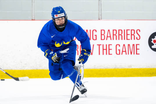 Lisa Johansson of Sweden at a practice session