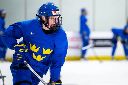 Sara Hjalmarsson of Sweden at a practice session