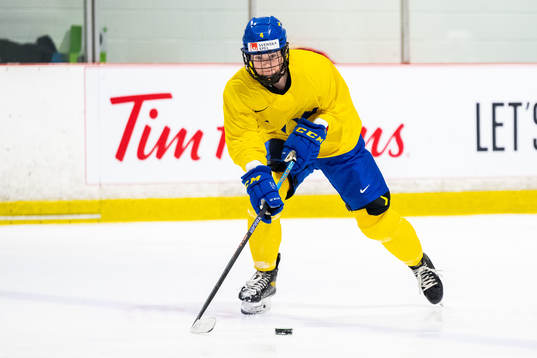 Linnéa Andersson of Sweden at a practice session