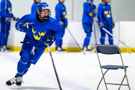 Lisa Johansson of Sweden at a practice session