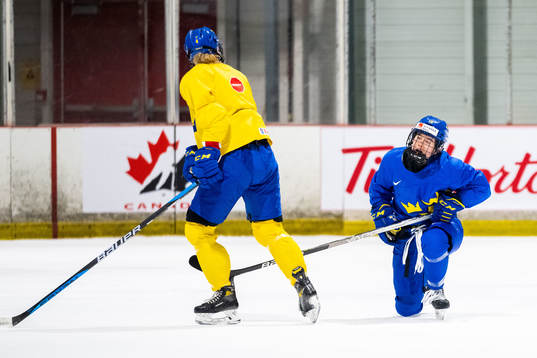 Lisa Johansson of Sweden at a practice session
