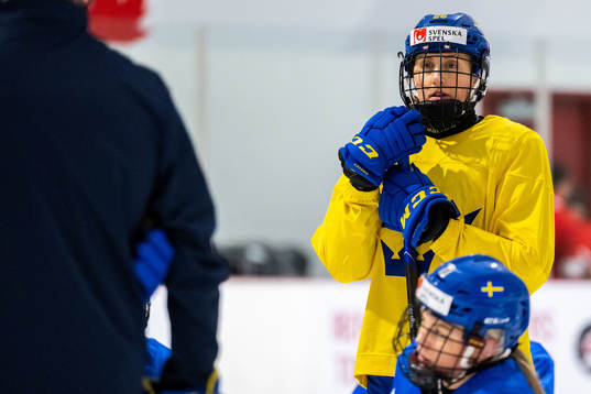 Hanna Olsson of Sweden at a practice session