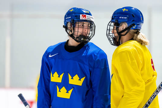Olivia Carlsson of Sweden at a practice session