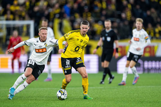 Häckens Mikkel Rygaard Jensen och Elfsborgs Andre Ibsen