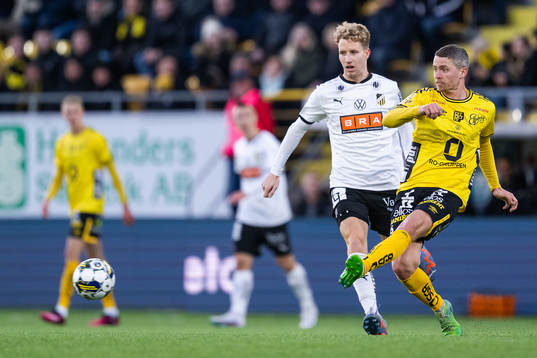 Häckens Samuel Gustafson och Elfsborgs Andre Ibsen Rømer