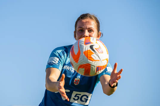 Tuva Hansen of the Norwegian women's national football team