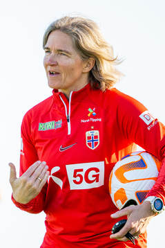 Hege Riise, head coach of the Norwegian women's national