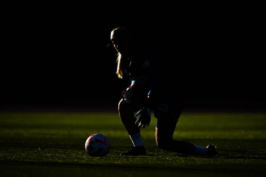 Goalkeeper Guro Pettersen of the Norwegian women's national