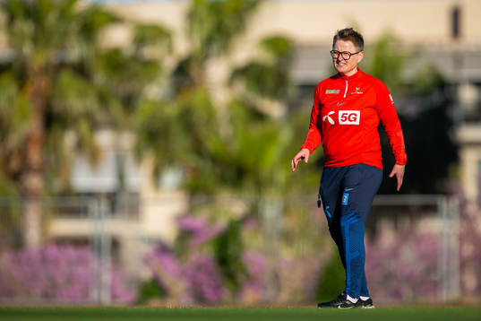 Monica Knudsen, assistant coach of the Norwegian women's