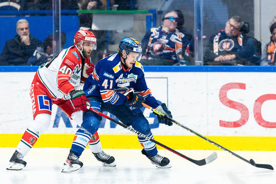 Frölundas Petteri Lindbohm och Växjös Ludvig Nilsson