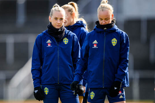 Stina Blackstenius and Caroline Seger