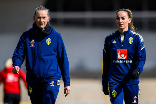 Stina Blackstenius and Kosovare Asllani