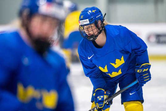 Maja Nylén-Persson of Sweden at a practice session