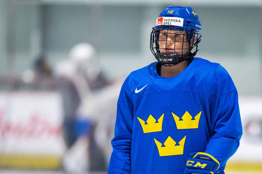 Maja Nylén-Persson of Sweden at a practice session