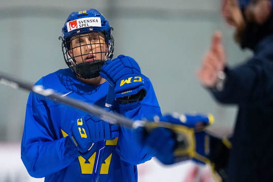 Hanna Olsson of Sweden at a practice session