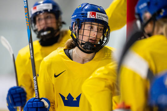 Linnéa Andersson of Sweden at a practice session