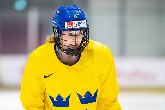 Linnéa Andersson of Sweden at a practice session