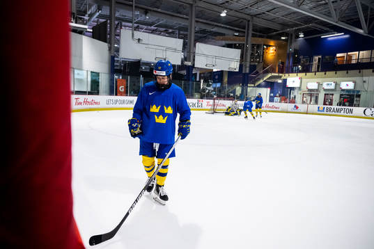 Lisa Johansson of Sweden at a practice session