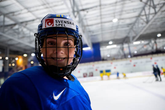 Lova Blom of Sweden at a practice session