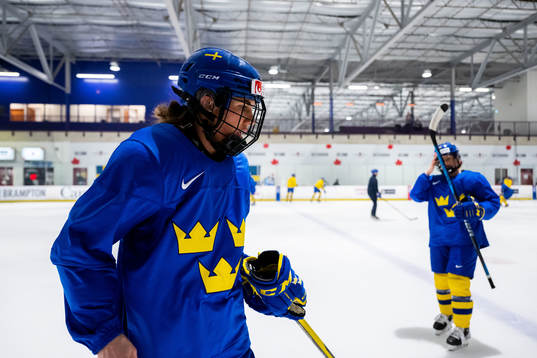 Anna Kjellbin of Sweden at a practice session