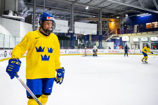 Paula Bergström of Sweden at a practice session
