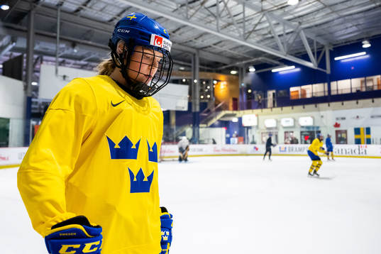 Paula Bergström of Sweden at a practice session
