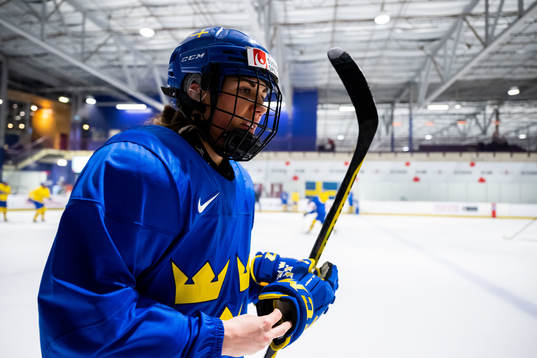 Anna Kjellbin of Sweden at a practice session