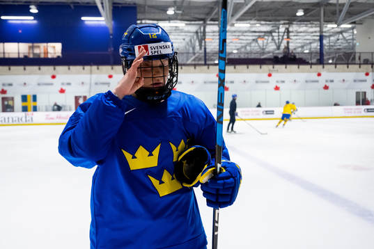 Maja Nylén-Persson of Sweden at a practice session