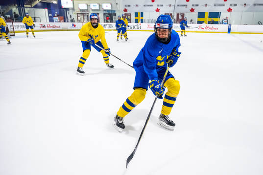 Anna Kjellbin of Sweden at a practice session