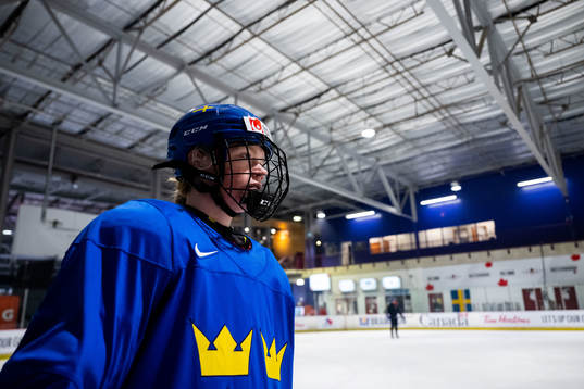 Sara Hjalmarsson of Sweden at a practice session