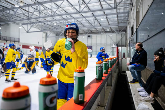 Annie Silén of Sweden at a practice session