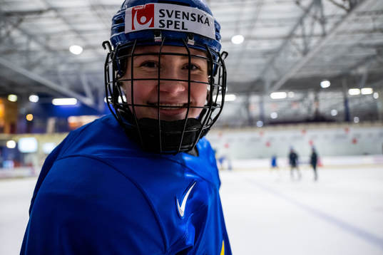 Lina Ljungblom of Sweden at a practice session