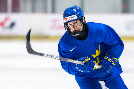 Lisa Johansson of Sweden at a practice session
