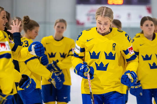 Olivia Carlsson of the Swedish women's national ice hockey