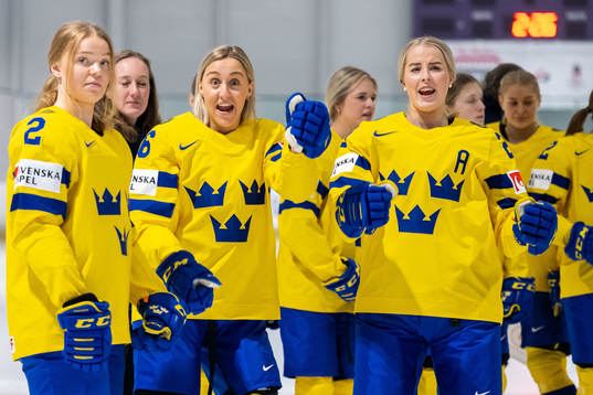 Paula Bergström, Hanna Olsson and Olivia Carlsson of the
