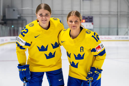 Hanna Thuvik and Maja Nylén-Persson of the Swedish women's