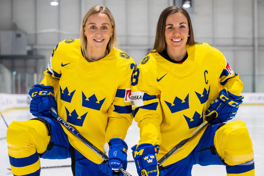 Hanna Olsson and Anna Kjellbin of the Swedish women's