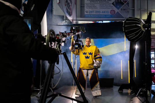 Goaltender Emma Söderberg of the Swedish women's national