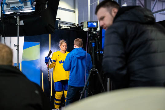 Josefine Holmgren of the Swedish women's national ice