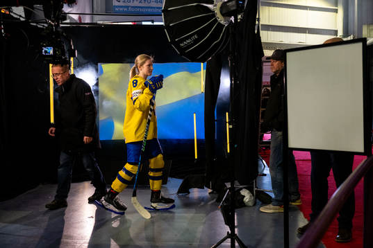 Hilda Svensson of the Swedish women's national ice hockey