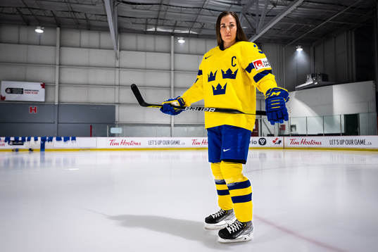 Anna Kjellbin of the Swedish women's national ice hockey