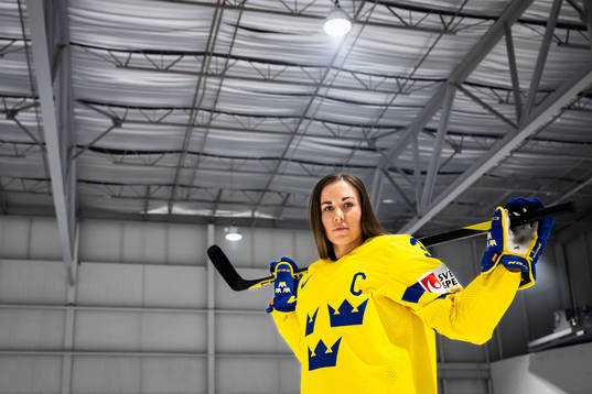 Anna Kjellbin of the Swedish women's national ice hockey
