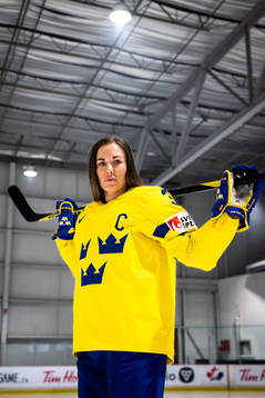 Anna Kjellbin of the Swedish women's national ice hockey