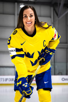 Anna Kjellbin of the Swedish women's national ice hockey